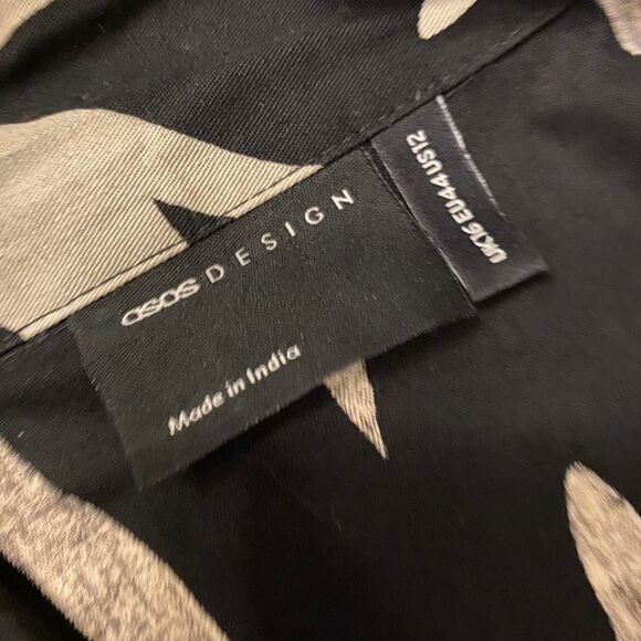 ASOS Patterned Black & White Smock/Dress - Picture 8 of 8